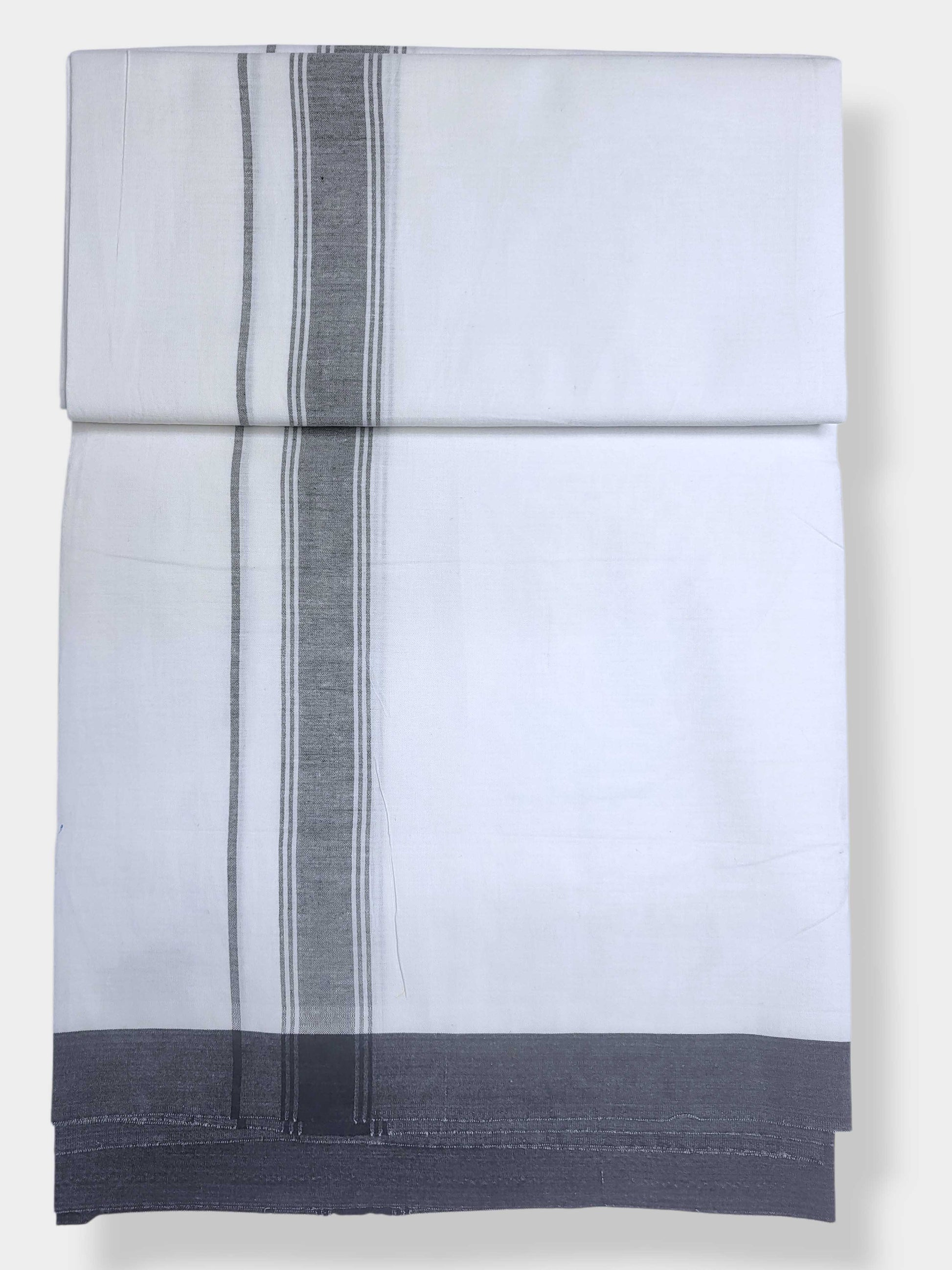 Single Kerala Pure White Mundu/Dhoti