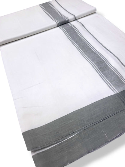 Single Kerala Pure White Mundu/Dhoti