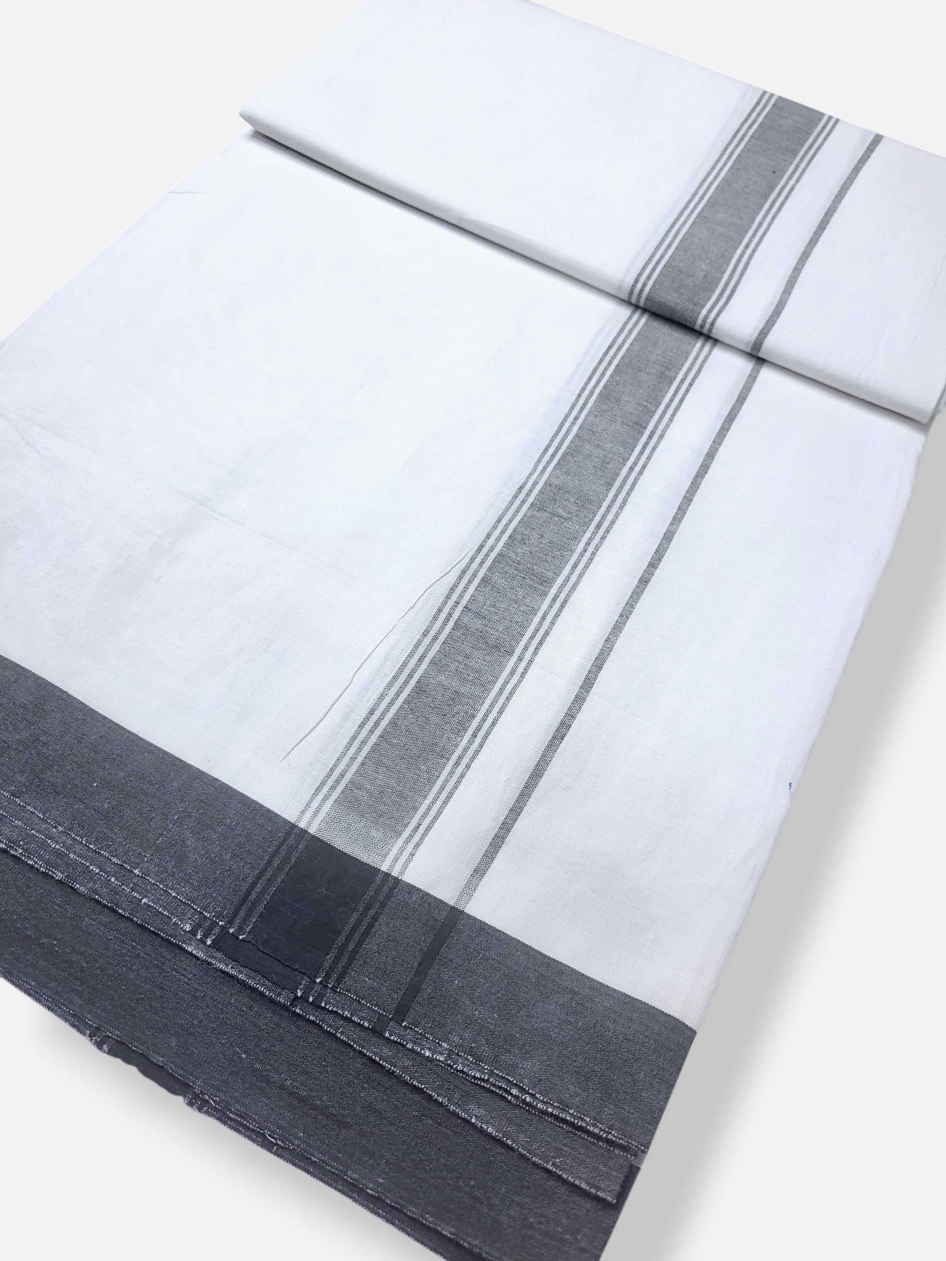Single Kerala Pure White Mundu/Dhoti