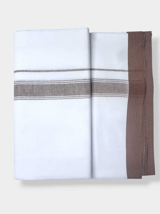 Single Kerala Pure White Mundu/Dhoti