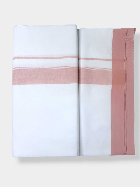 Single Kerala Pure White Mundu/Dhoti