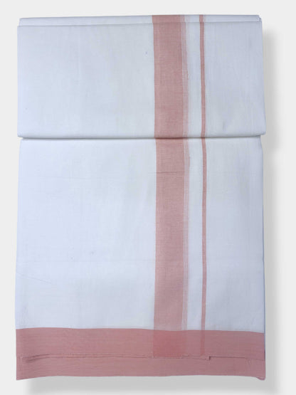 Single Kerala Pure White Mundu/Dhoti