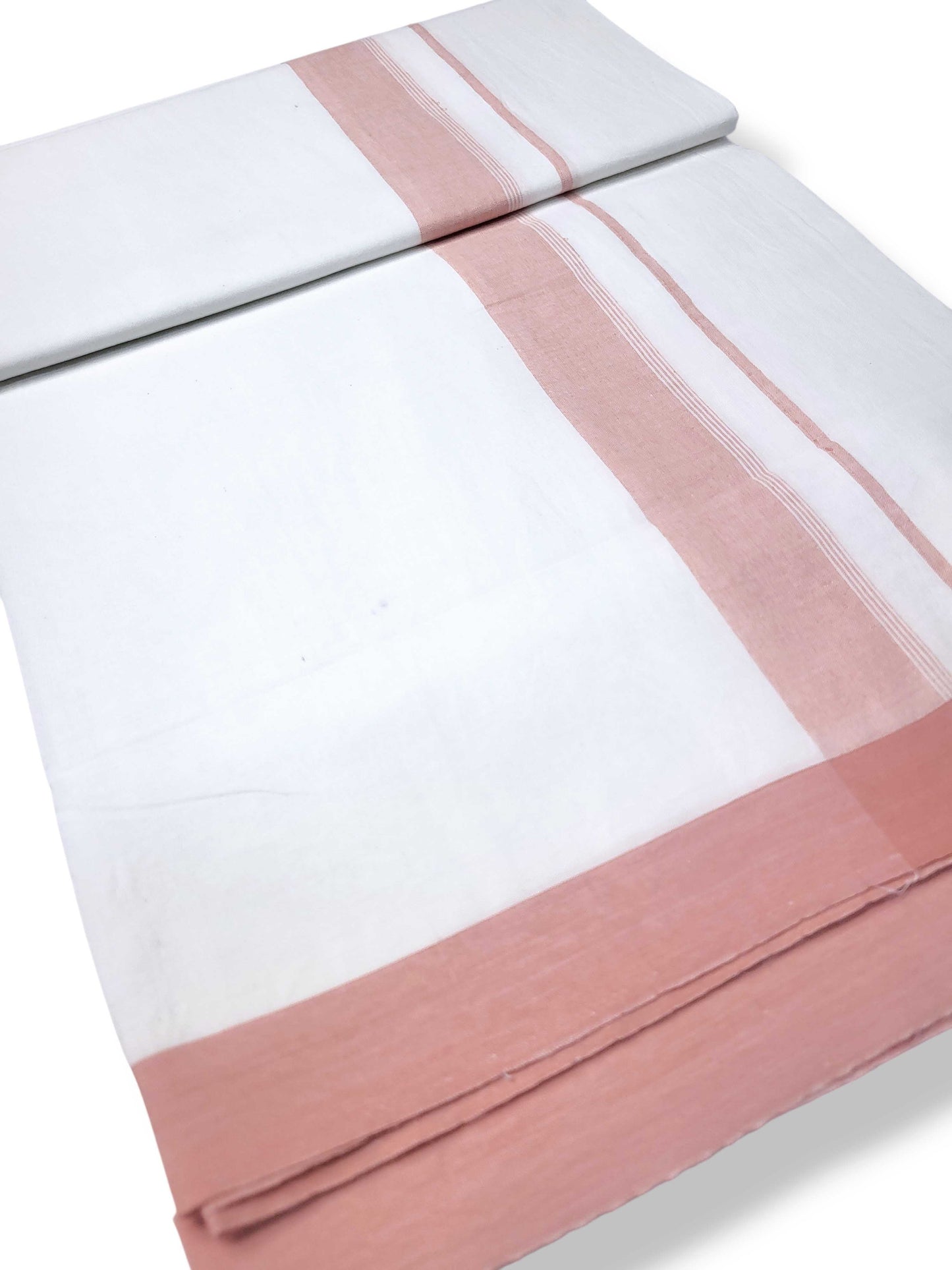 Single Kerala Pure White Mundu/Dhoti