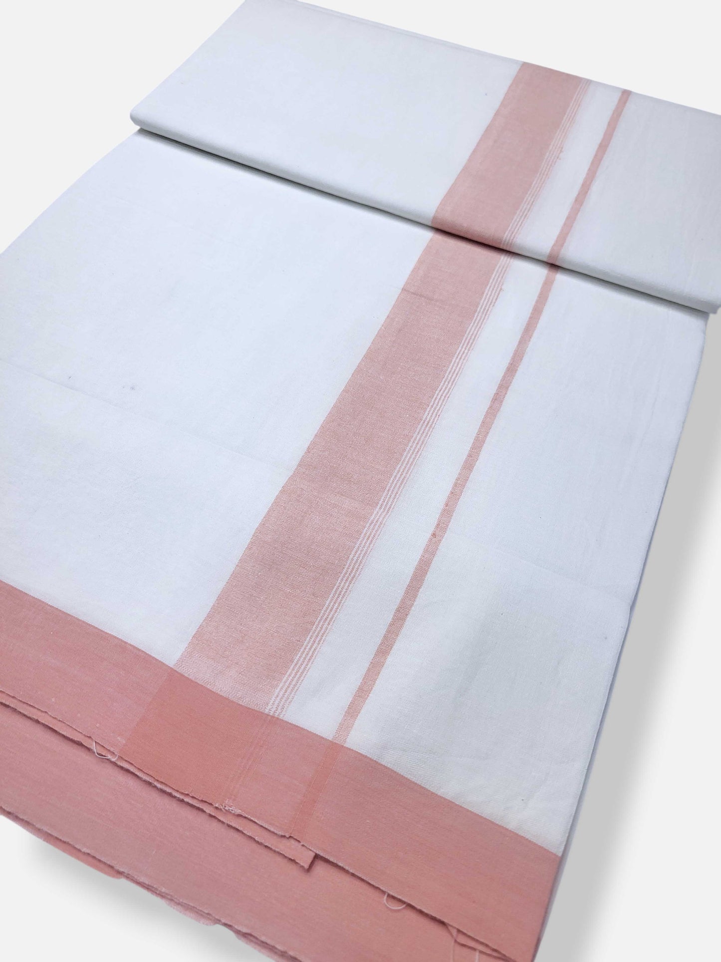 Single Kerala Pure White Mundu/Dhoti