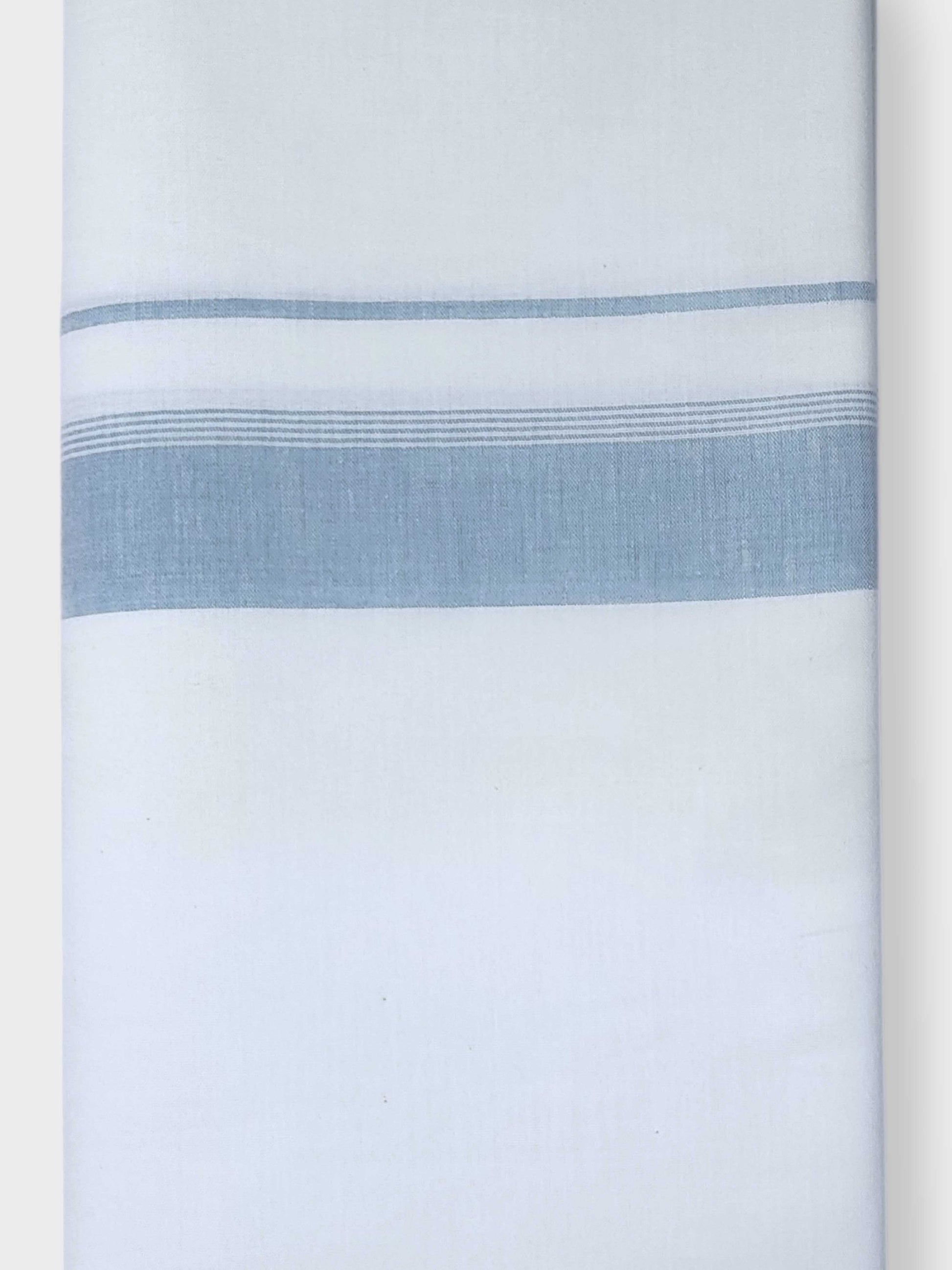 Single Kerala Pure White Mundu/Dhoti