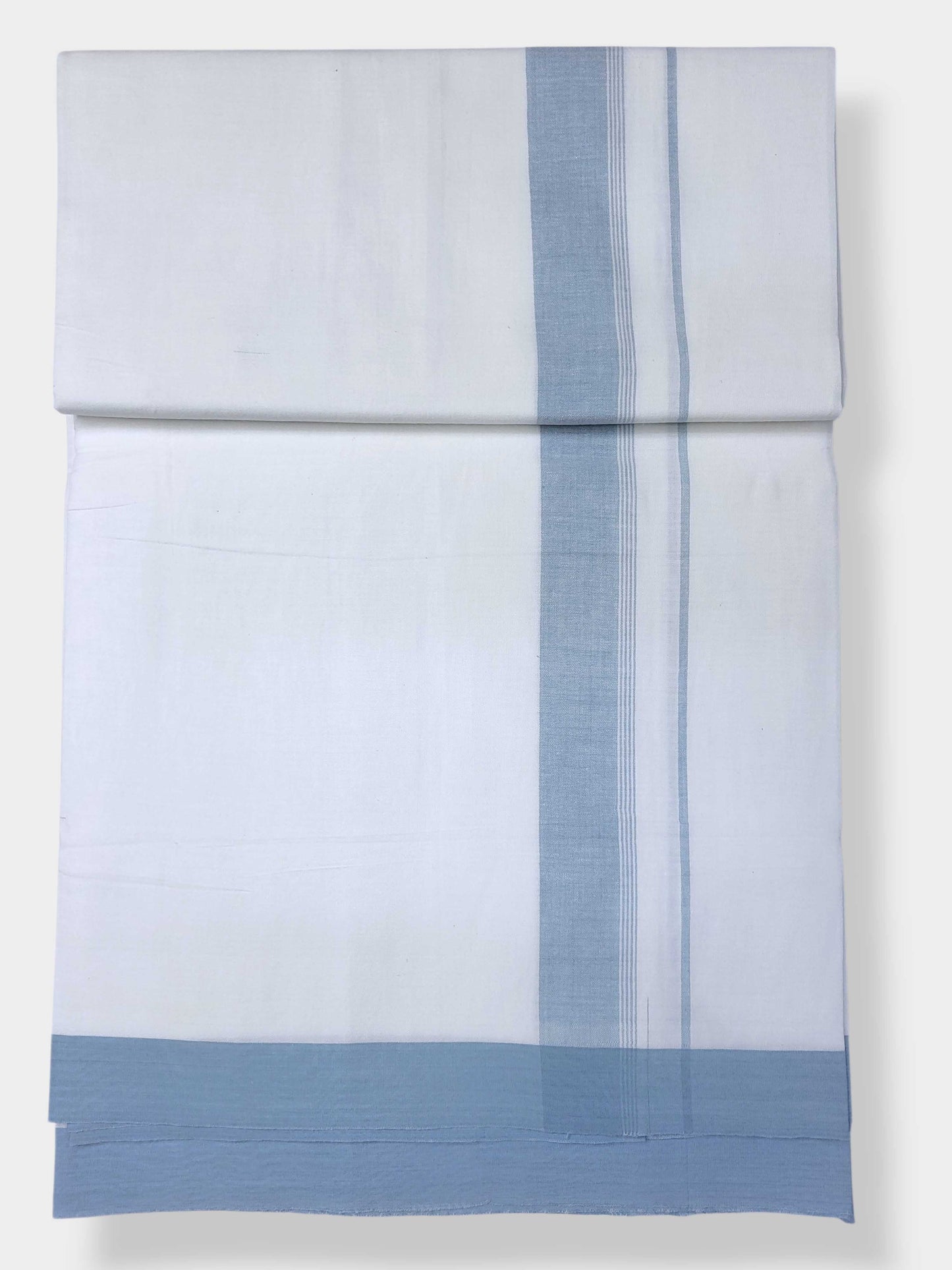 Single Kerala Pure White Mundu/Dhoti
