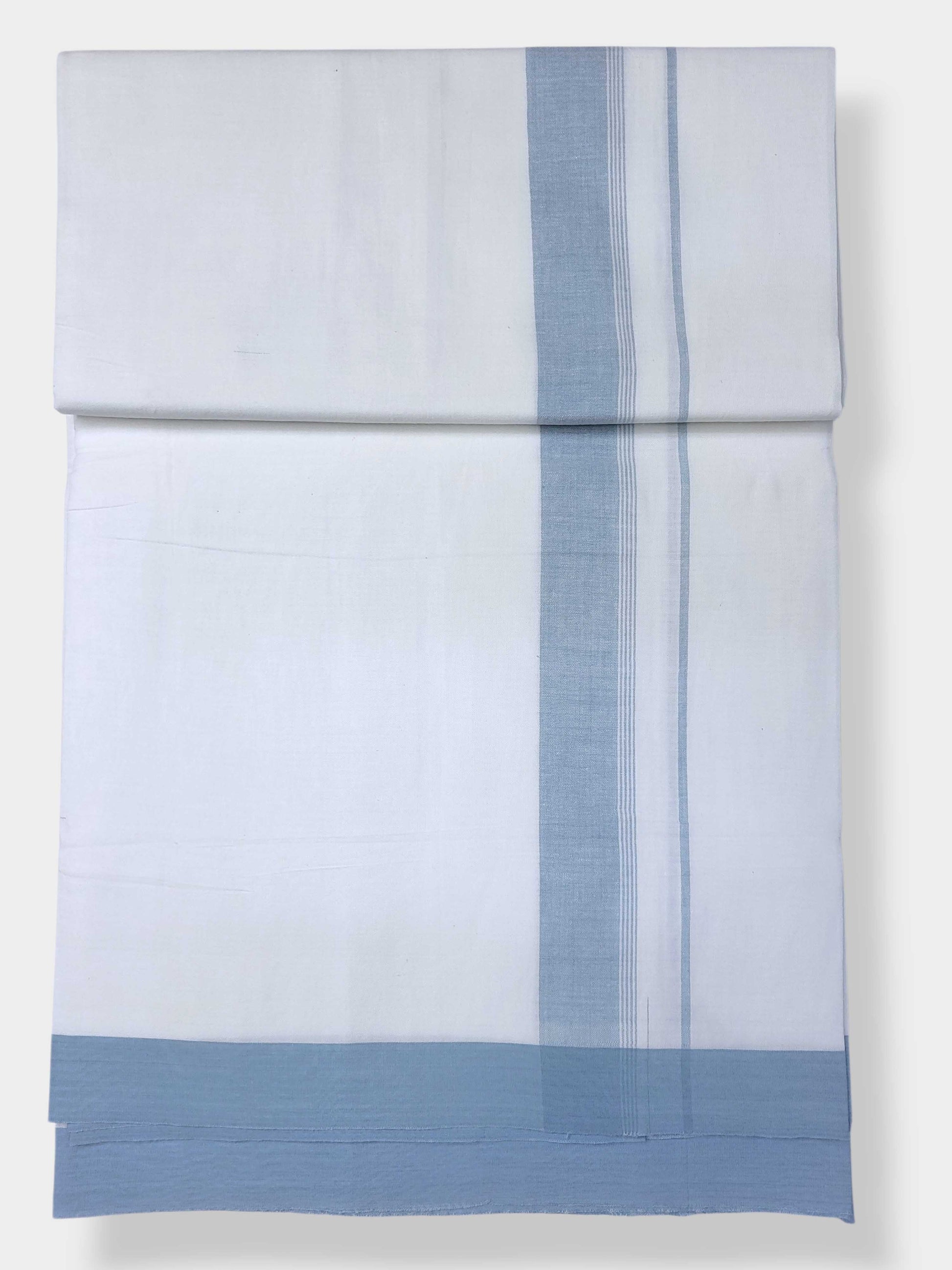 Single Kerala Pure White Mundu/Dhoti