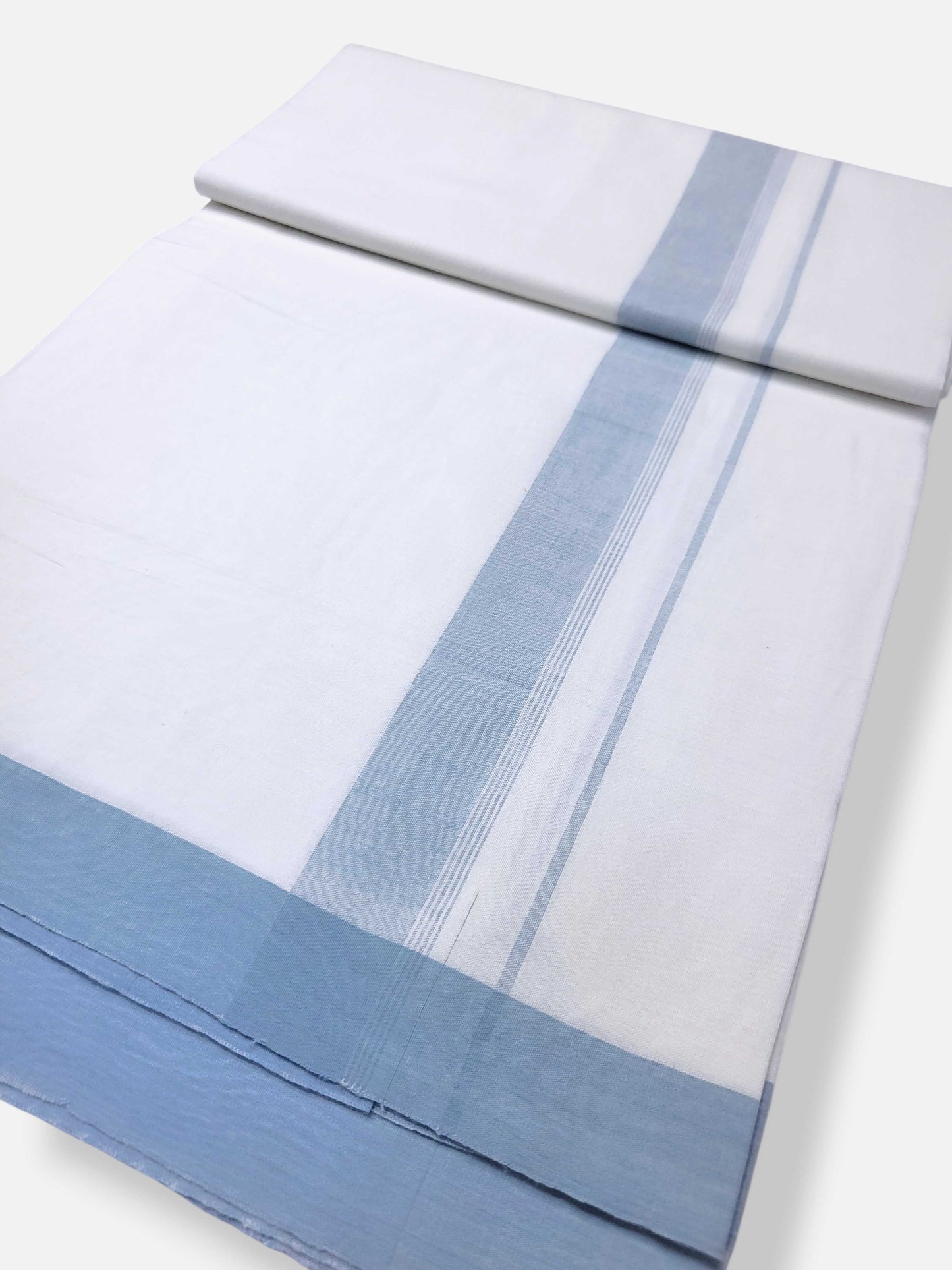 Single Kerala Pure White Mundu/Dhoti