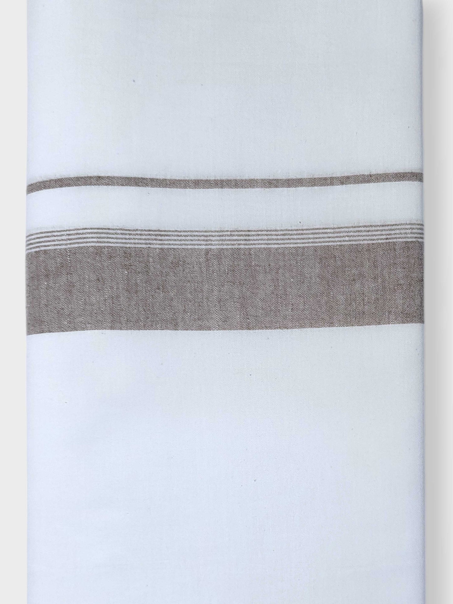 Single Kerala Pure White Mundu/Dhoti