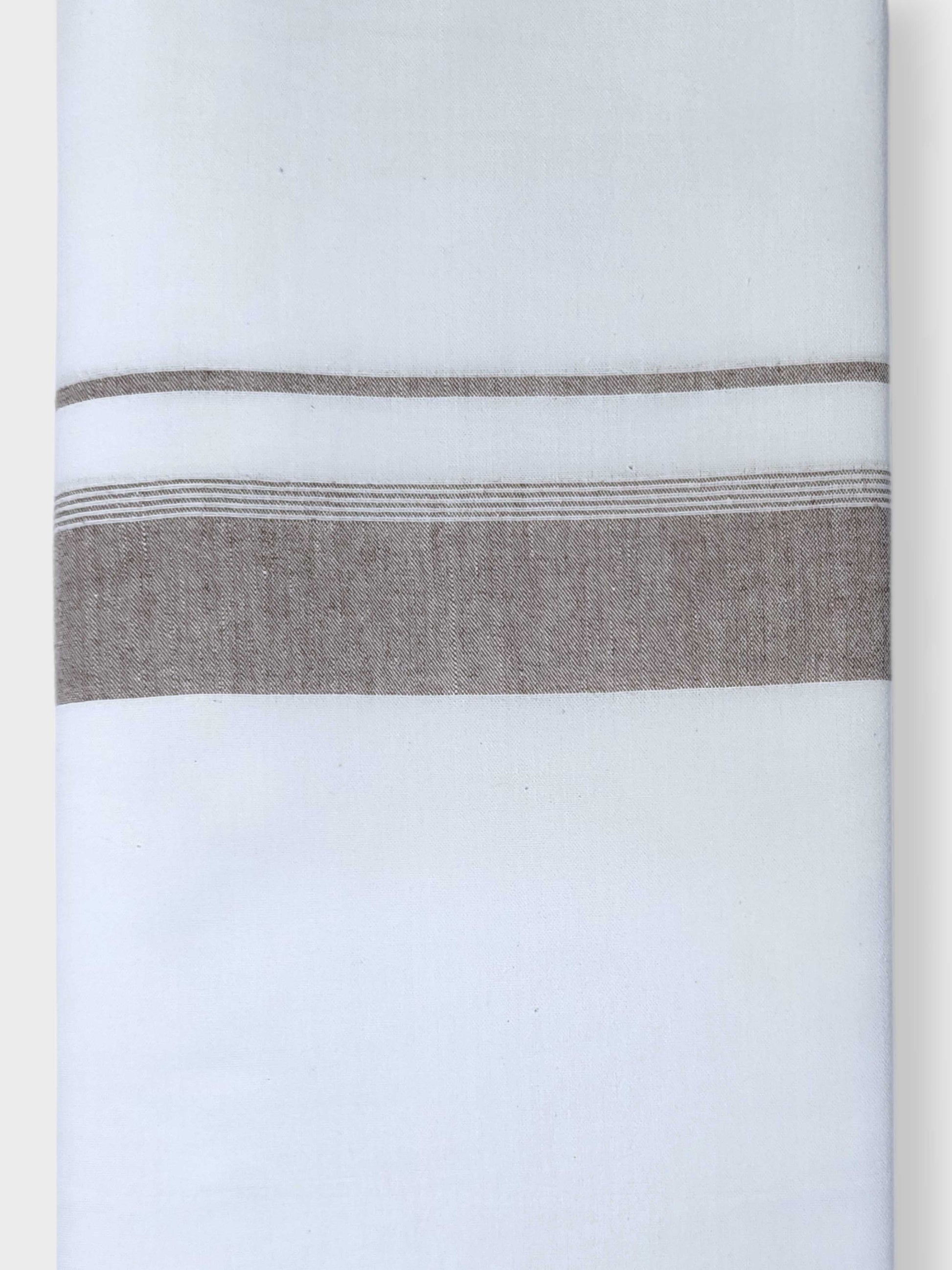 Single Kerala Pure White Mundu/Dhoti