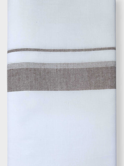 Single Kerala Pure White Mundu/Dhoti