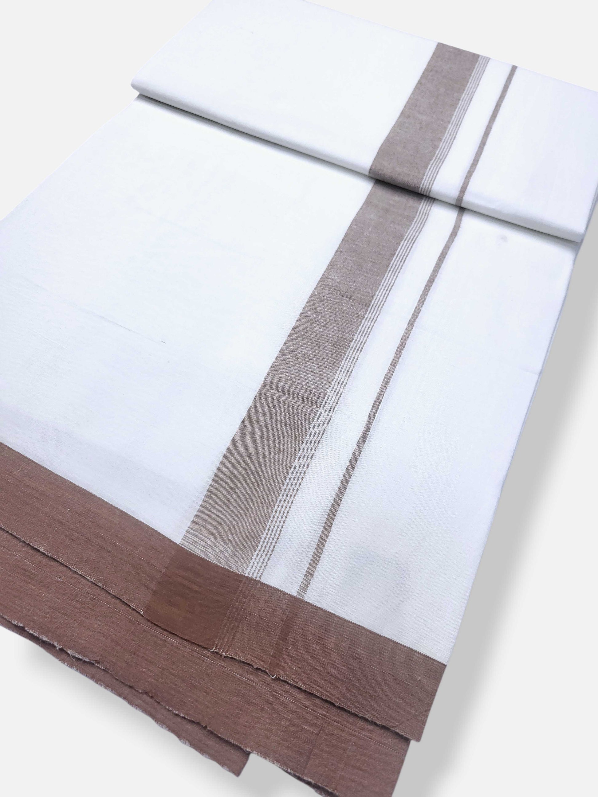 Single Kerala Pure White Mundu/Dhoti