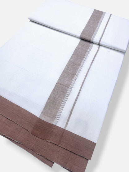 Single Kerala Pure White Mundu/Dhoti