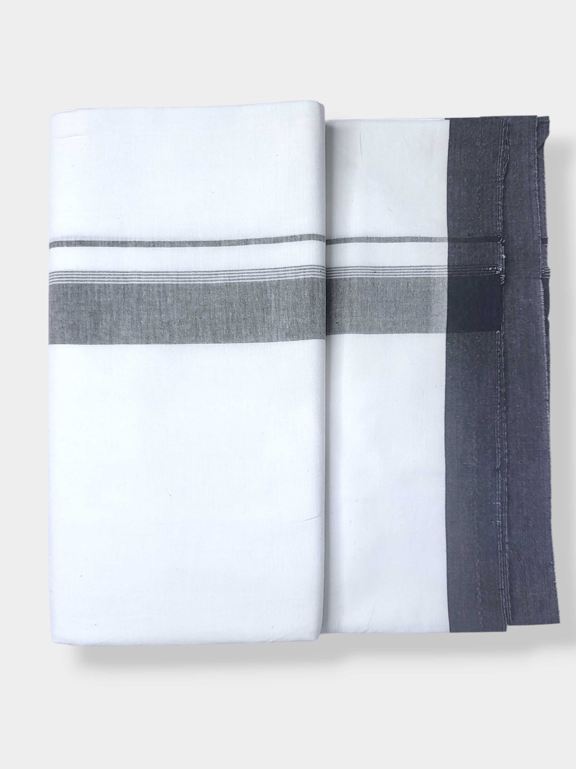 Single Kerala Pure White Mundu/Dhoti