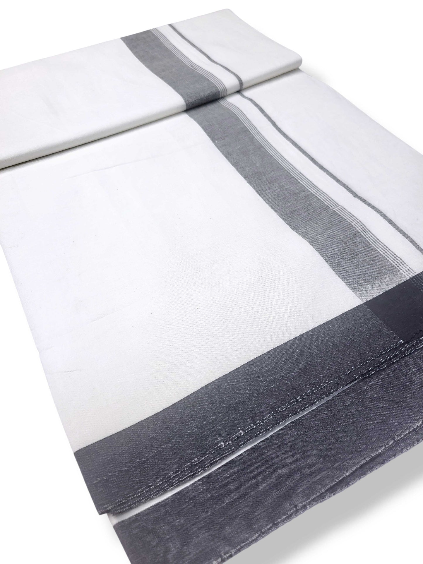 Single Kerala Pure White Mundu/Dhoti