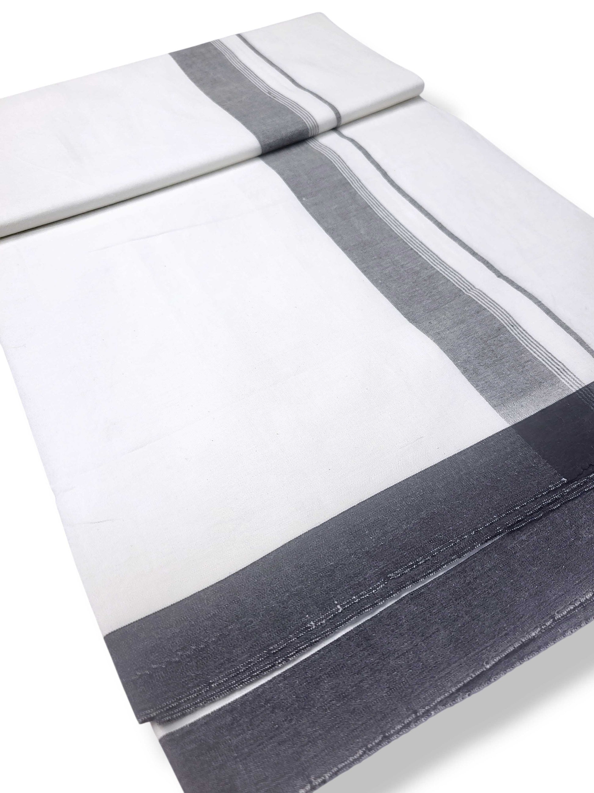 Single Kerala Pure White Mundu/Dhoti