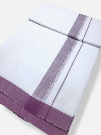 Single Kerala Pure White Mundu/Dhoti
