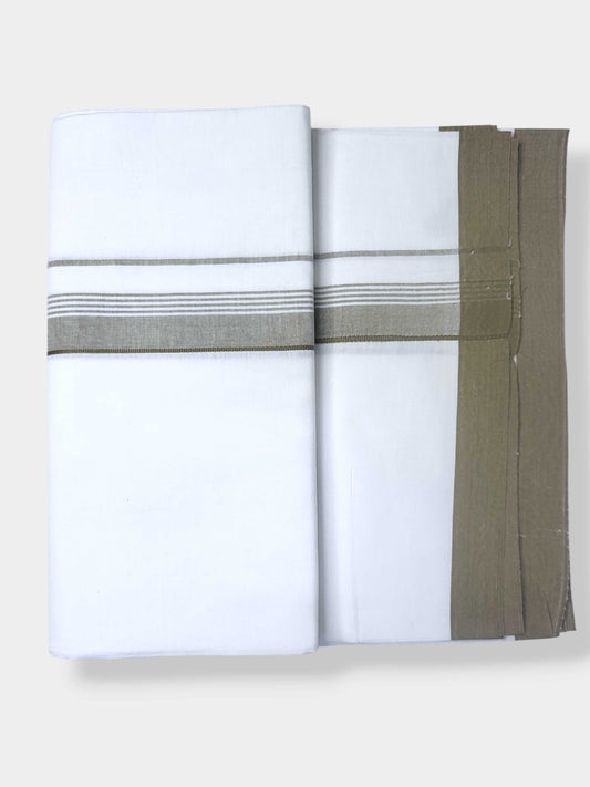 Single Kerala Pure White Mundu/Dhoti