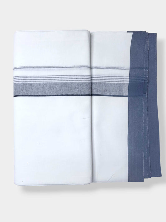 Single Kerala Pure White Mundu/Dhoti