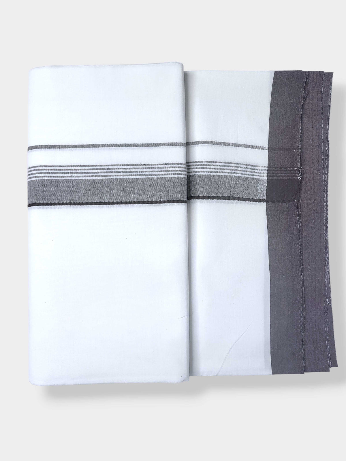 Single Kerala Pure White Mundu/Dhoti