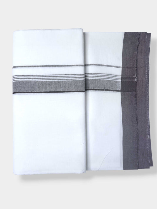 Single Kerala Pure White Mundu/Dhoti