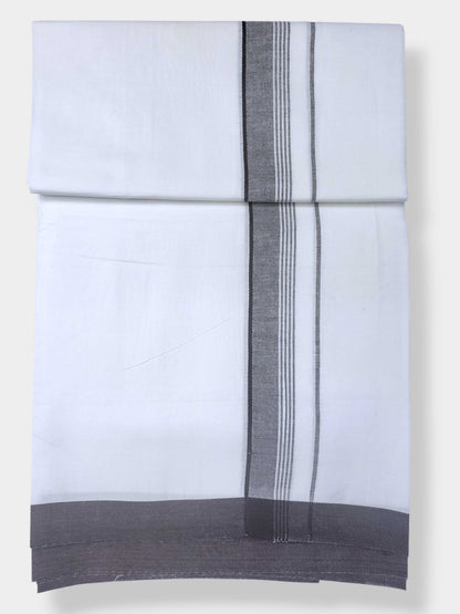 Single Kerala Pure White Mundu/Dhoti
