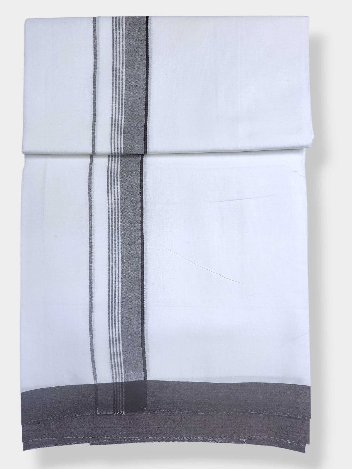 Single Kerala Pure White Mundu/Dhoti