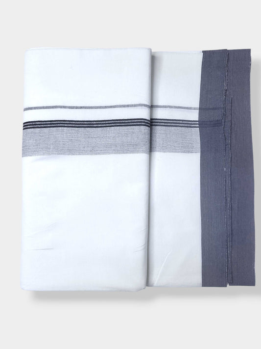 Single Kerala Pure White Mundu/Dhoti