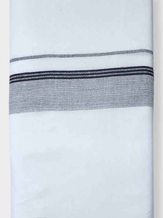 Single Kerala Pure White Mundu/Dhoti