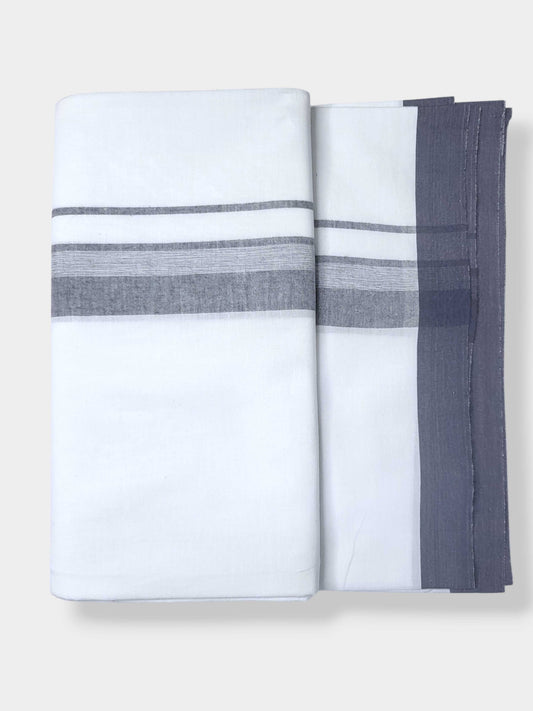 Single Kerala Pure White Mundu/Dhoti