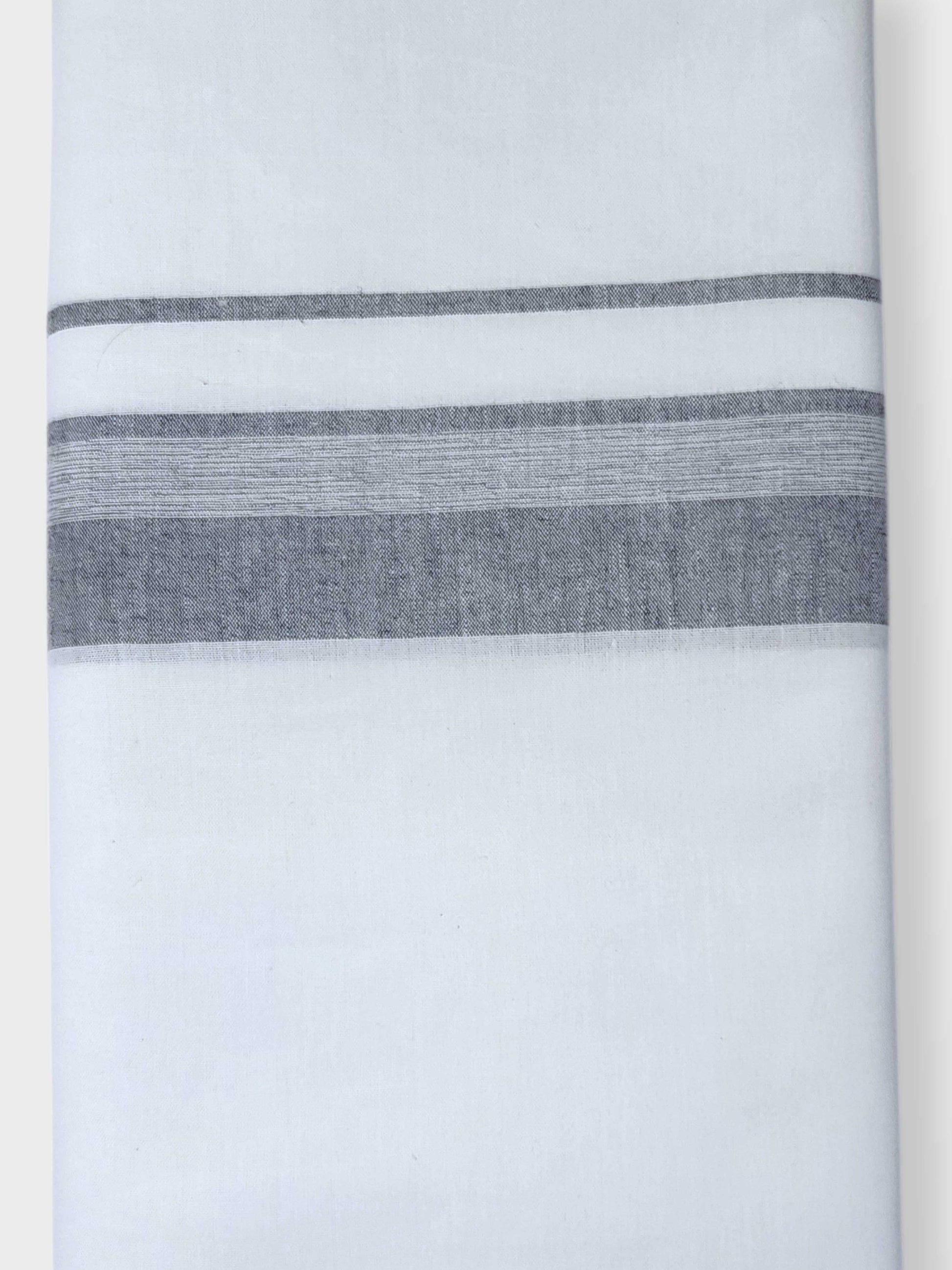 Single Kerala Pure White Mundu/Dhoti