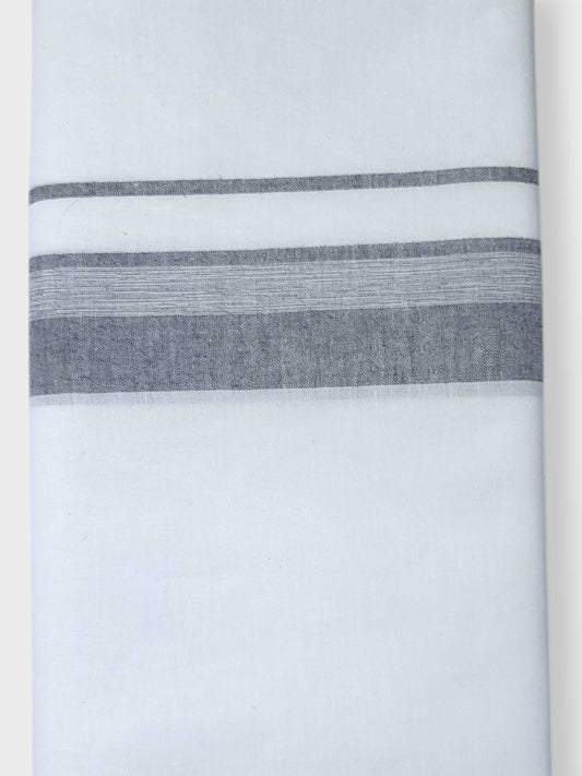 Single Kerala Pure White Mundu/Dhoti