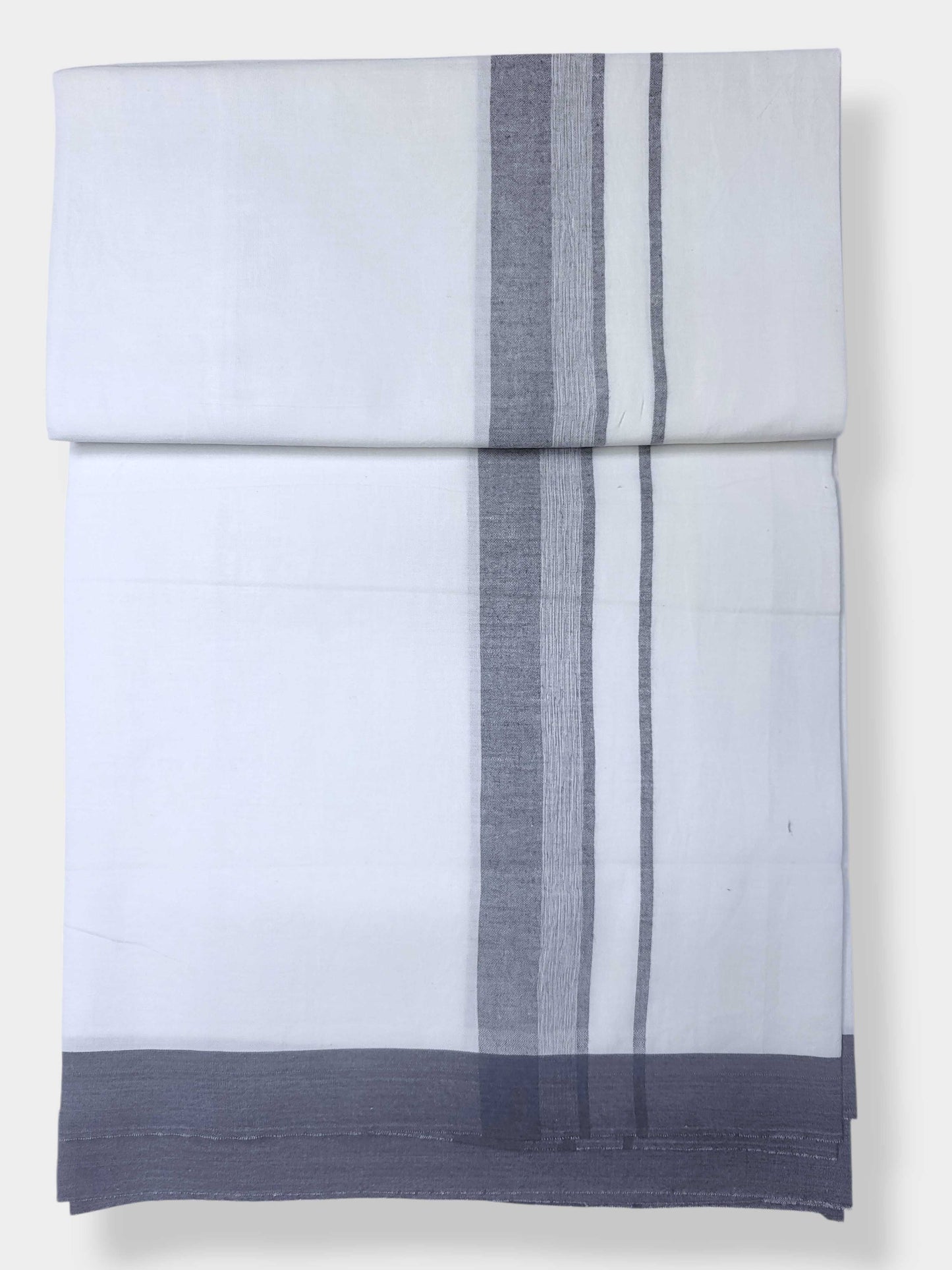 Single Kerala Pure White Mundu/Dhoti