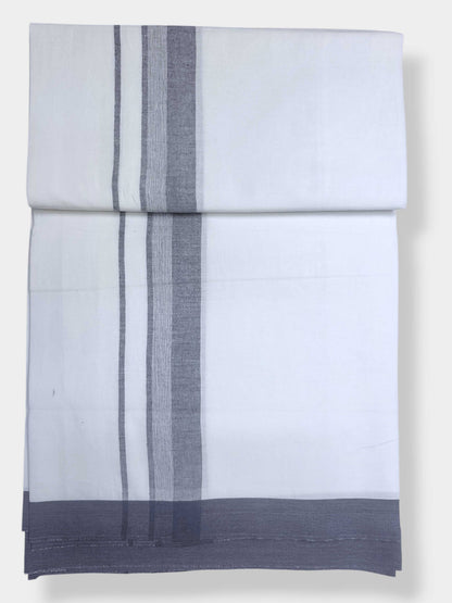 Single Kerala Pure White Mundu/Dhoti