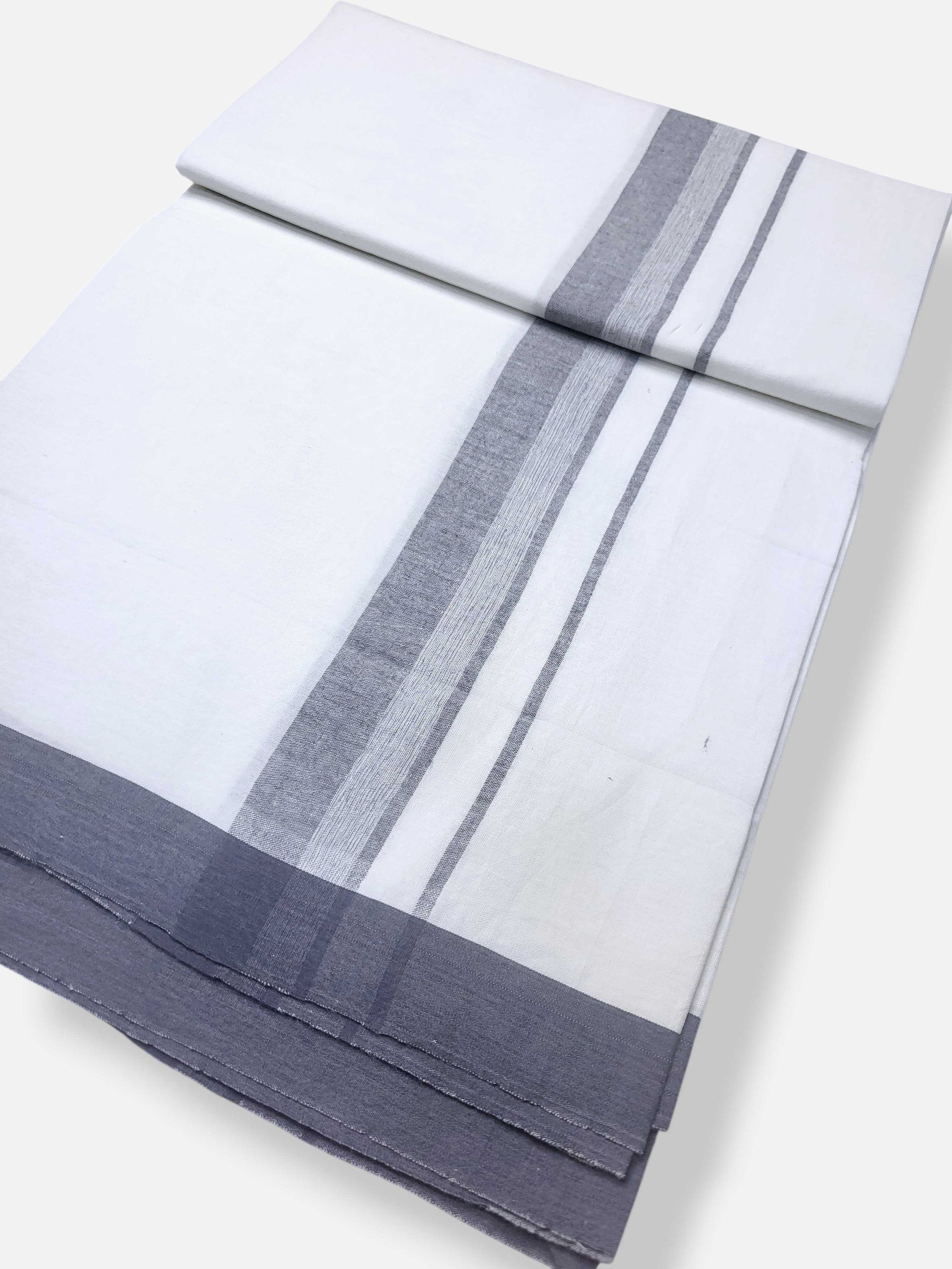 Single Kerala Pure White Mundu/Dhoti