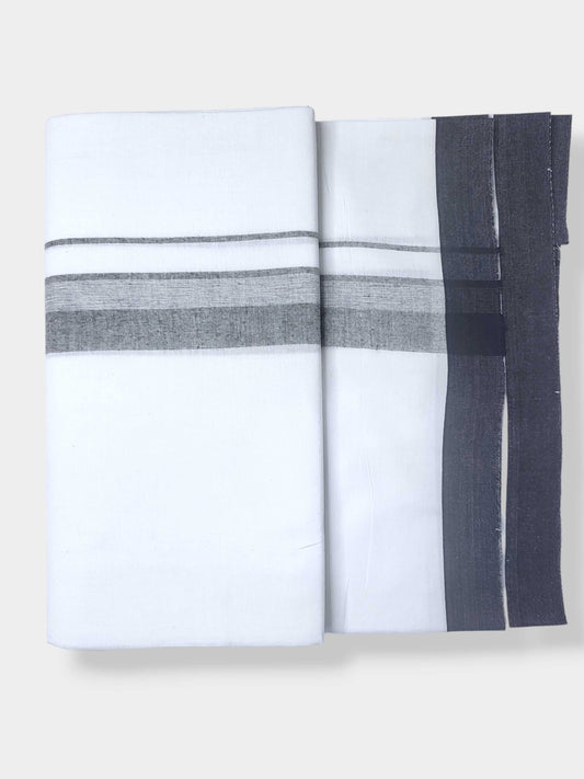 Single Kerala Pure White Mundu/Dhoti