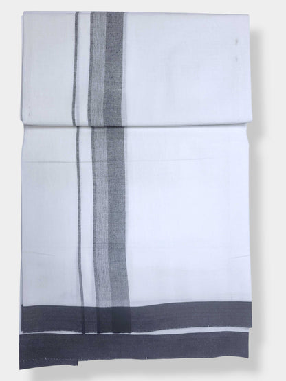 Single Kerala Pure White Mundu/Dhoti