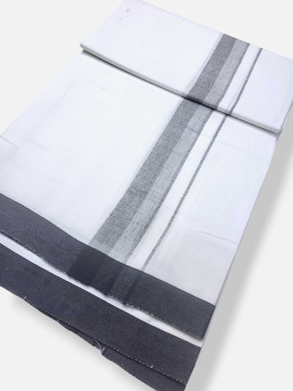 Single Kerala Pure White Mundu/Dhoti