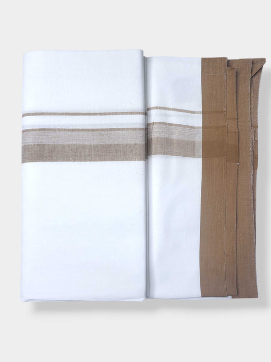 Single Kerala Pure White Mundu/Dhoti