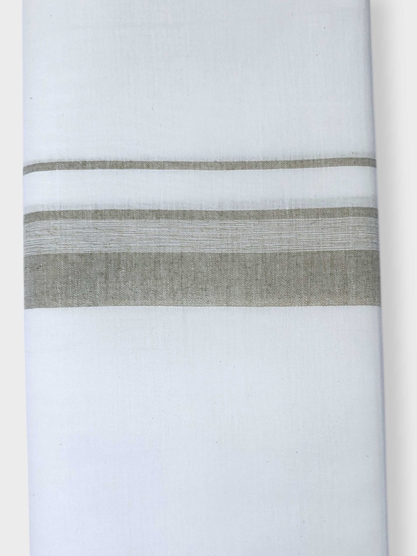 Single Kerala Pure White Mundu/Dhoti