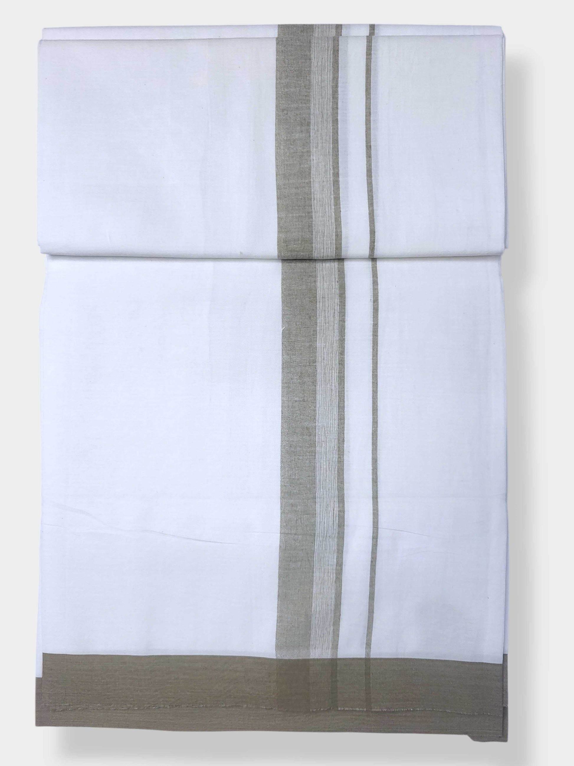 Single Kerala Pure White Mundu/Dhoti
