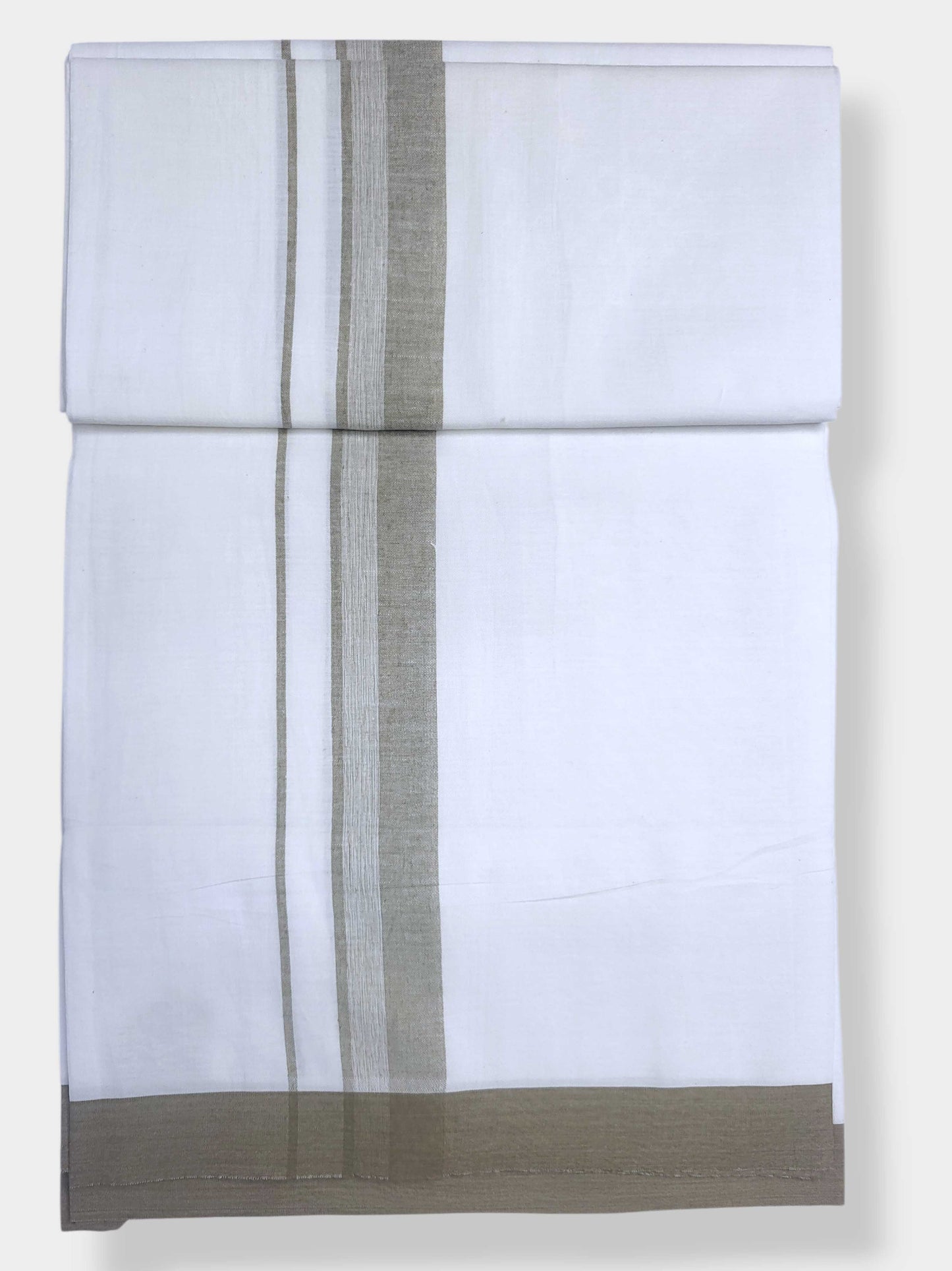 Single Kerala Pure White Mundu/Dhoti