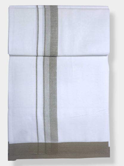 Single Kerala Pure White Mundu/Dhoti