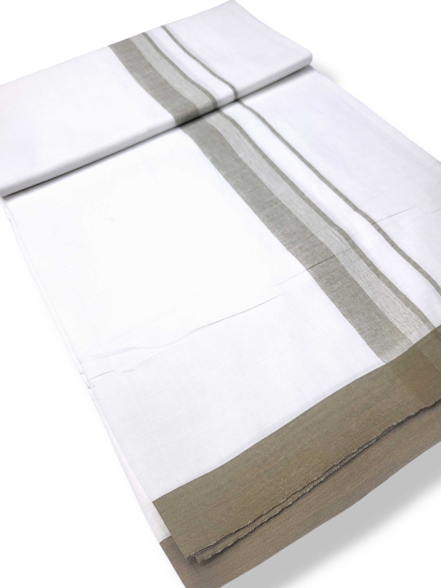 Single Kerala Pure White Mundu/Dhoti