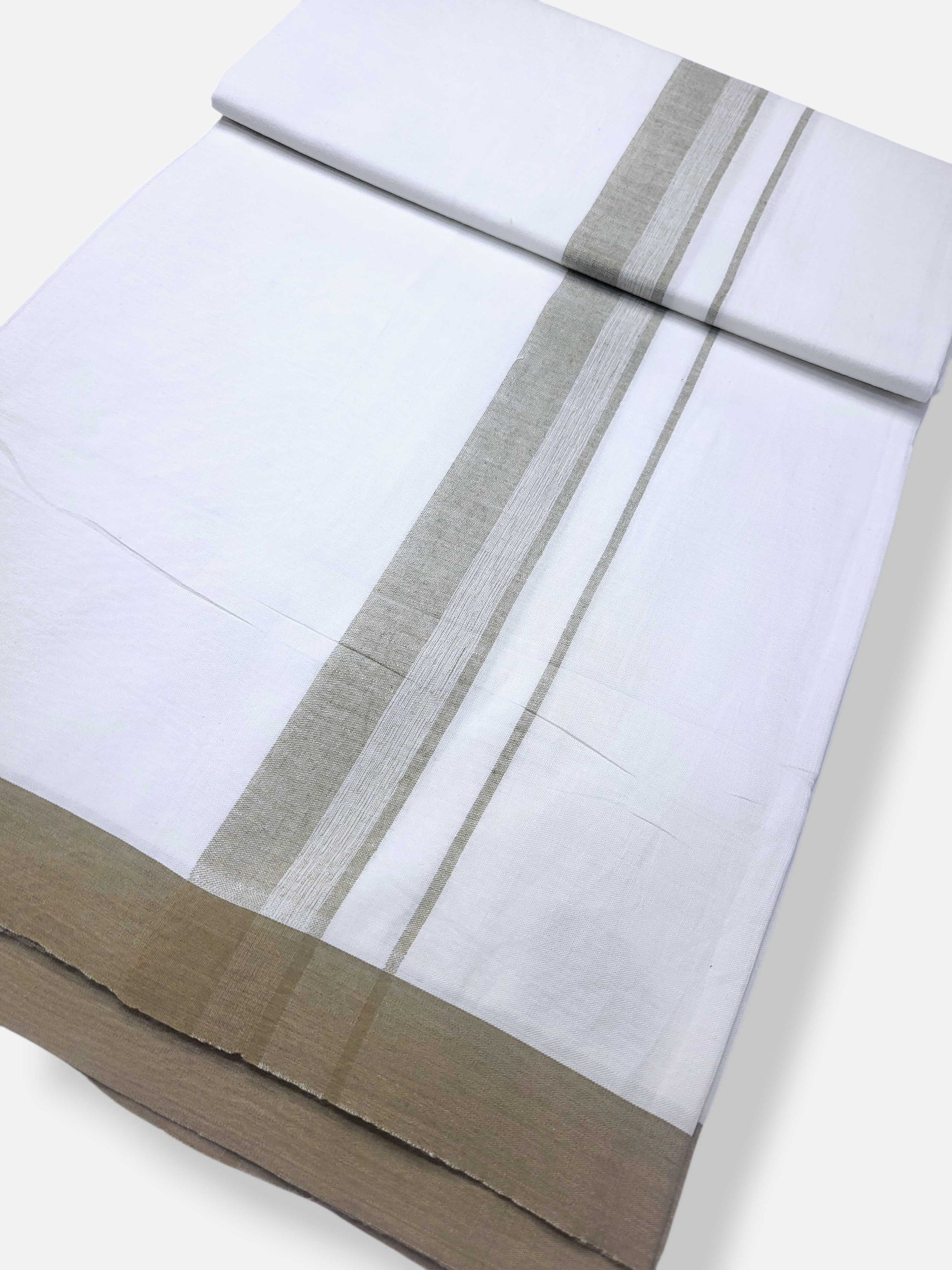 Single Kerala Pure White Mundu/Dhoti