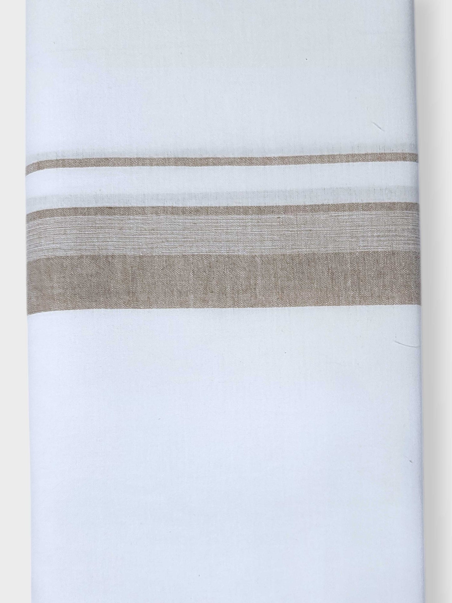 Single Kerala Pure White Mundu/Dhoti