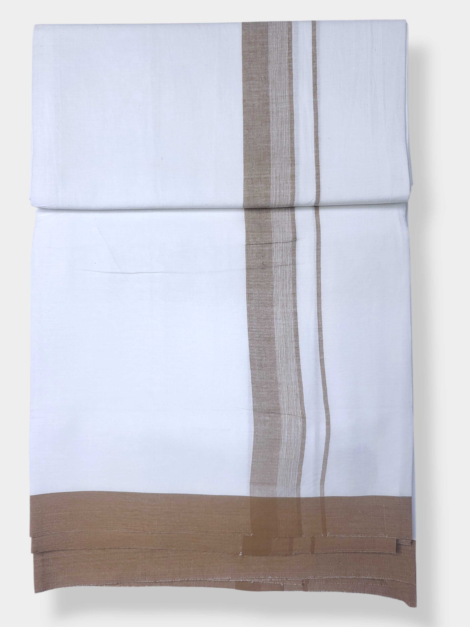 Single Kerala Pure White Mundu/Dhoti