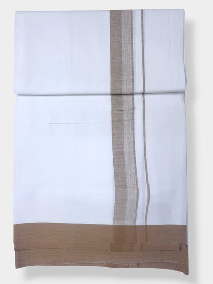 Single Kerala Pure White Mundu/Dhoti
