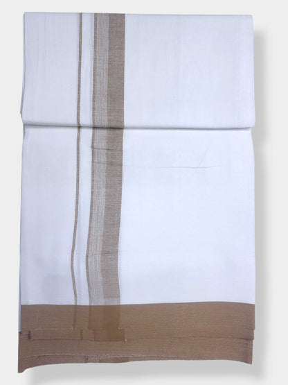 Single Kerala Pure White Mundu/Dhoti