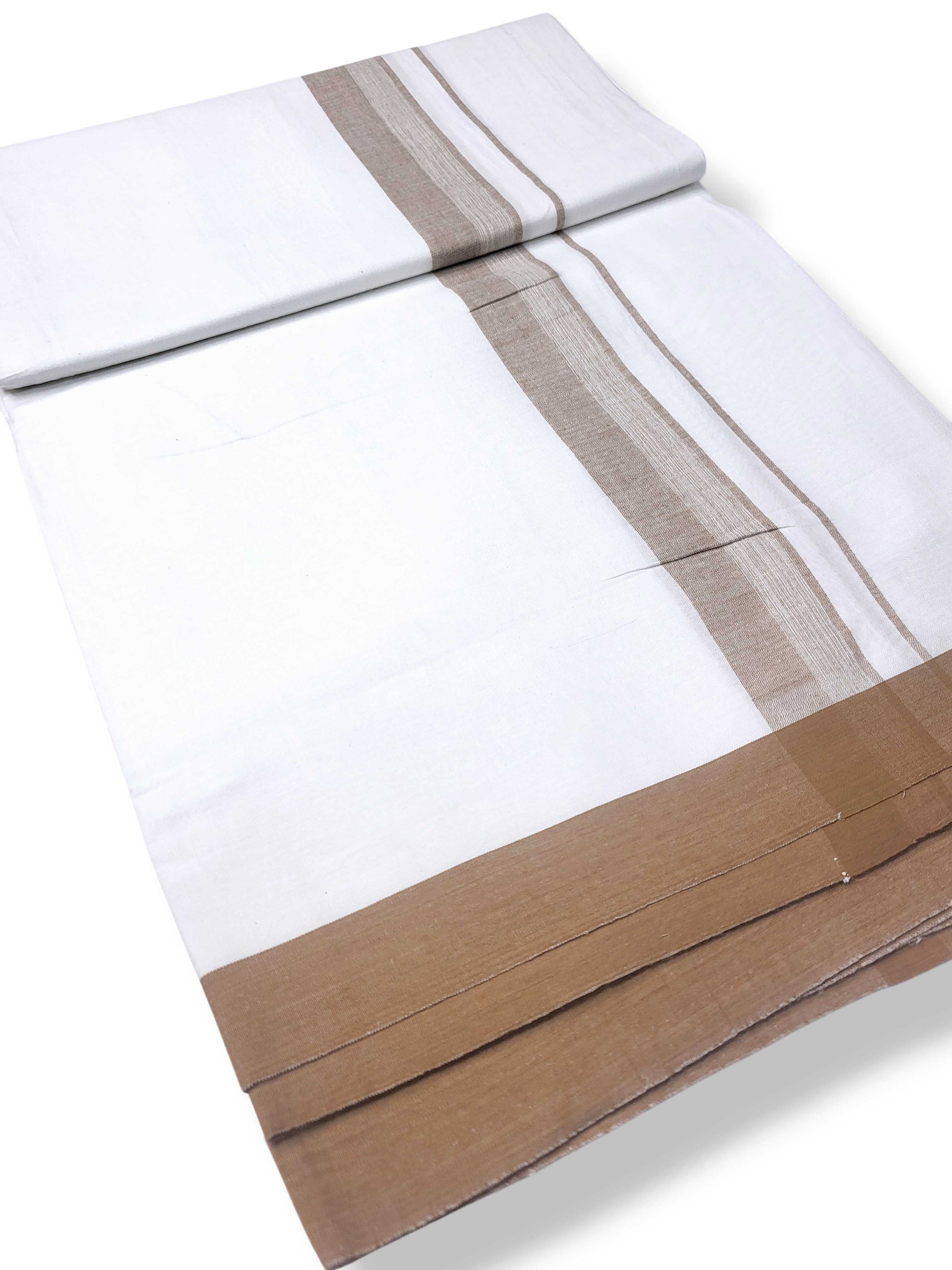 Single Kerala Pure White Mundu/Dhoti